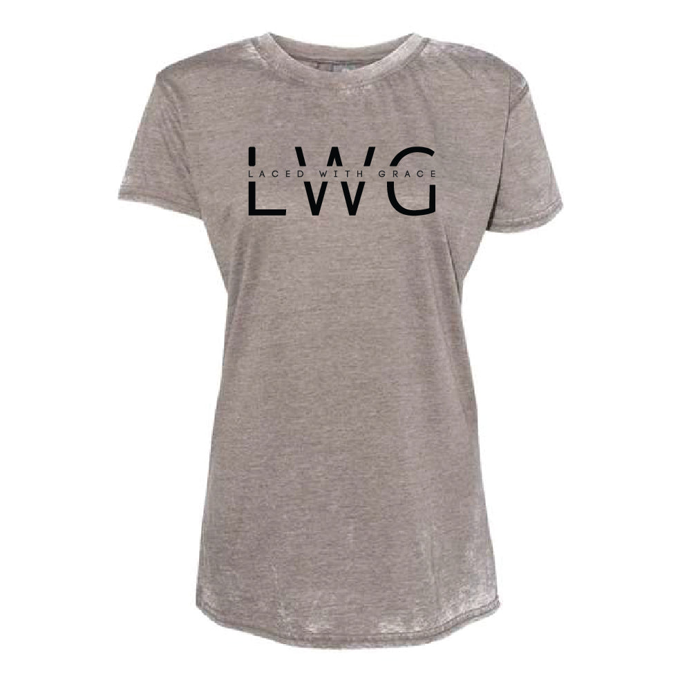 Laced with Grace (LWG) | Ladies Acid Wash T-shirt