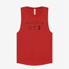 Plan for the Day: Coffee, Scripture, Lift | Ladies' Jersey Muscle Tank