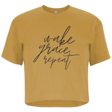 Wake, Grace, Repeat | Ladies' Relaxed Fit Crop T-shirt
