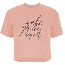Wake, Grace, Repeat | Ladies' Relaxed Fit Crop T-shirt