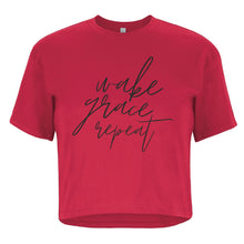 Wake, Grace, Repeat | Ladies' Relaxed Fit Crop T-shirt