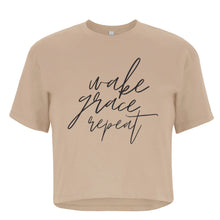 Wake, Grace, Repeat | Ladies' Relaxed Fit Crop T-shirt