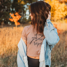 Wake, Grace, Repeat | Ladies' Relaxed Fit Crop T-shirt