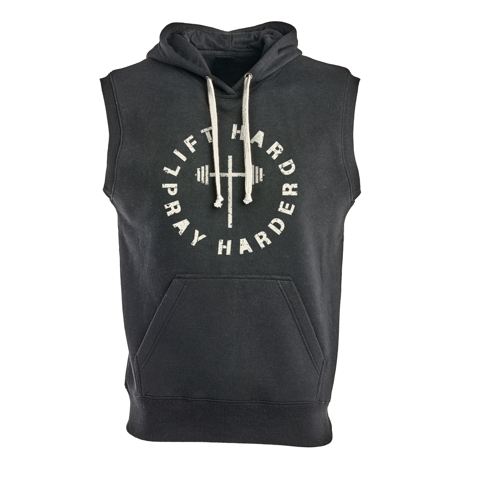 Lift Hard, Pray Harder | Sleeveless Hoodie