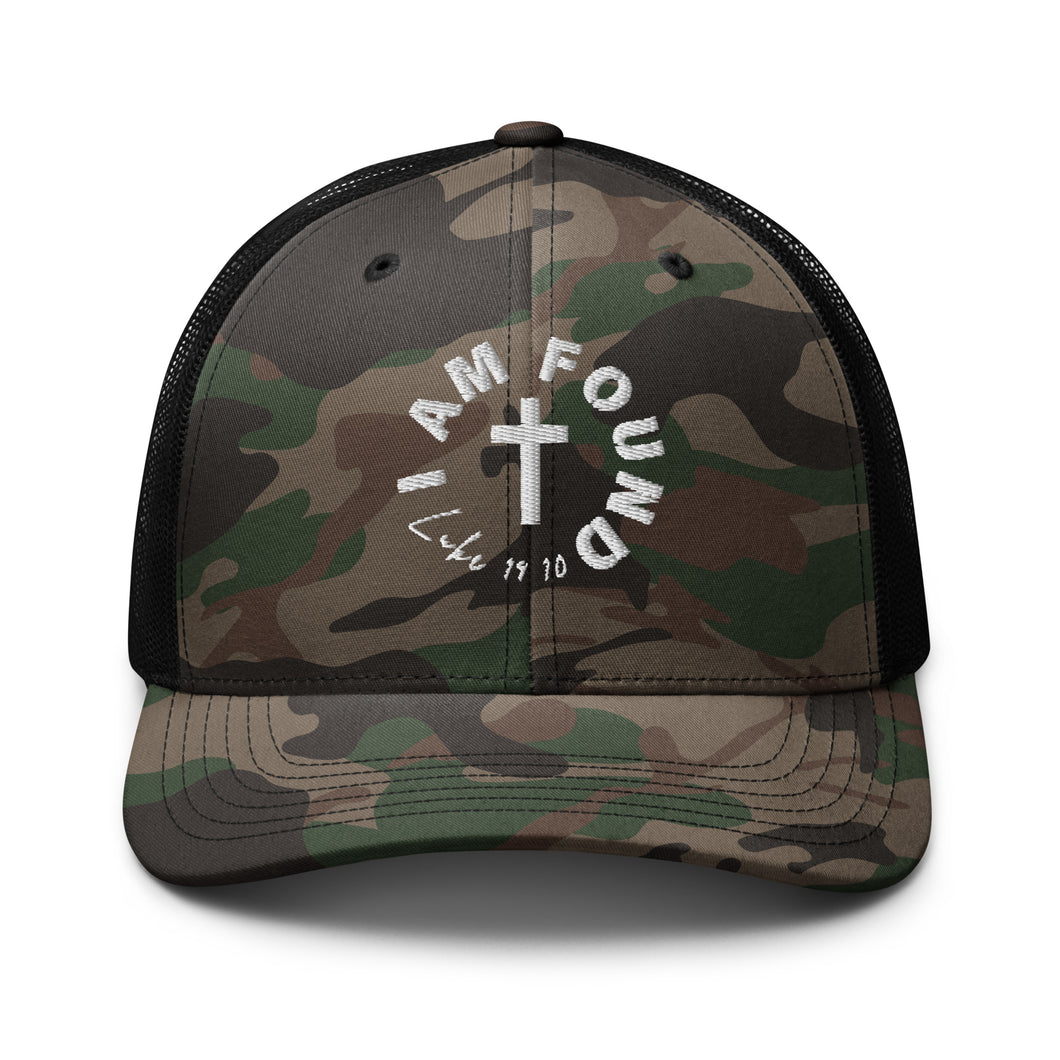 I am Found | Camo Trucker Hat